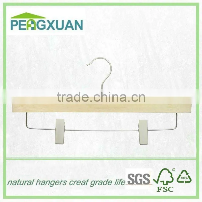 guangxi Factory wholesale best price natural wooden hanger clothes