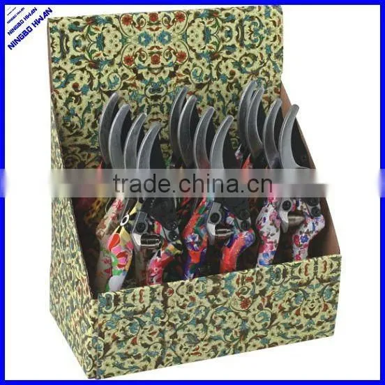 Decorative lady flower garden tool pruning shear & pruner scissor