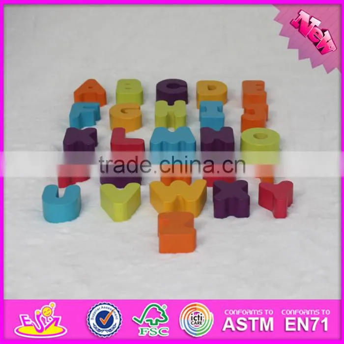 2016 New fashion kids literacy wooden brain teaser puzzles W14B070