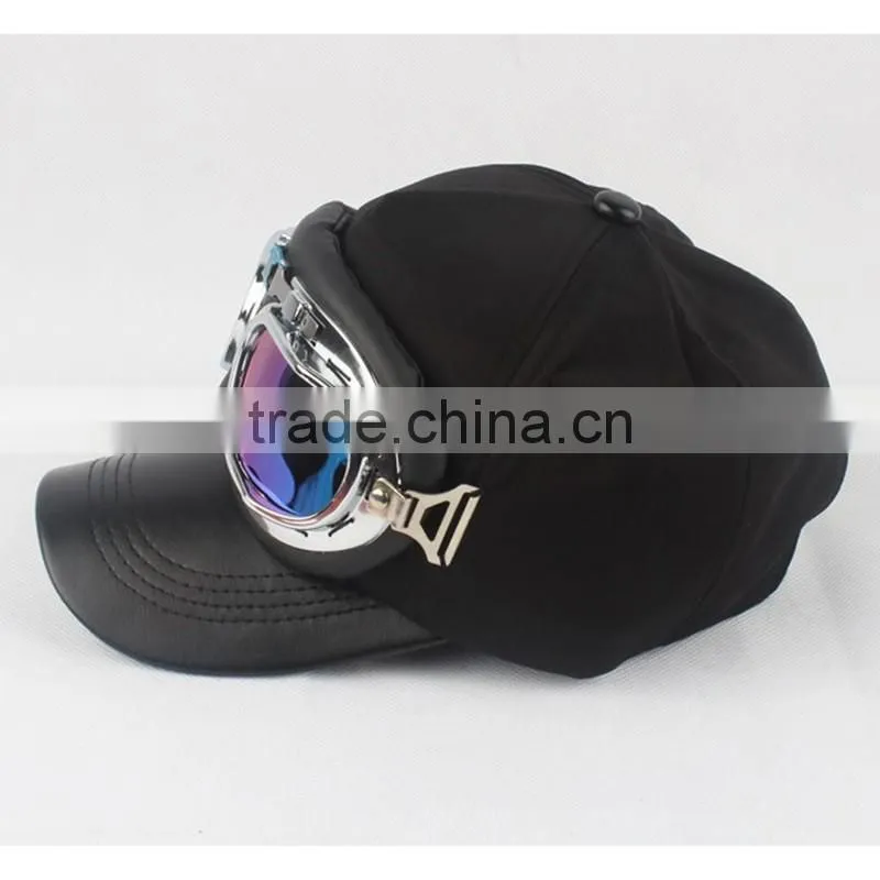 New Style Leather Brim Or Bill Glasses Cap