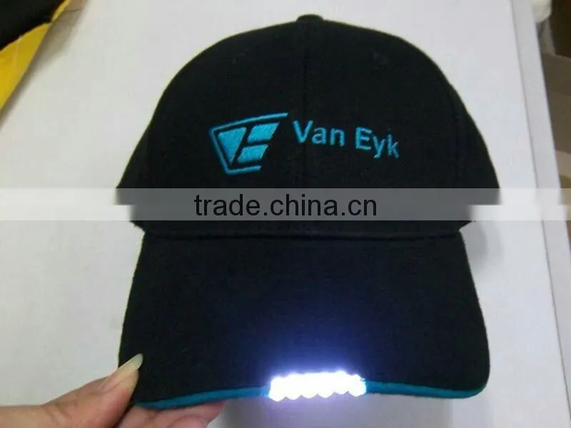 Cheap Cstom 2016 Fashion Led Hat Hard Hat With Led Light LED Baseball Cap