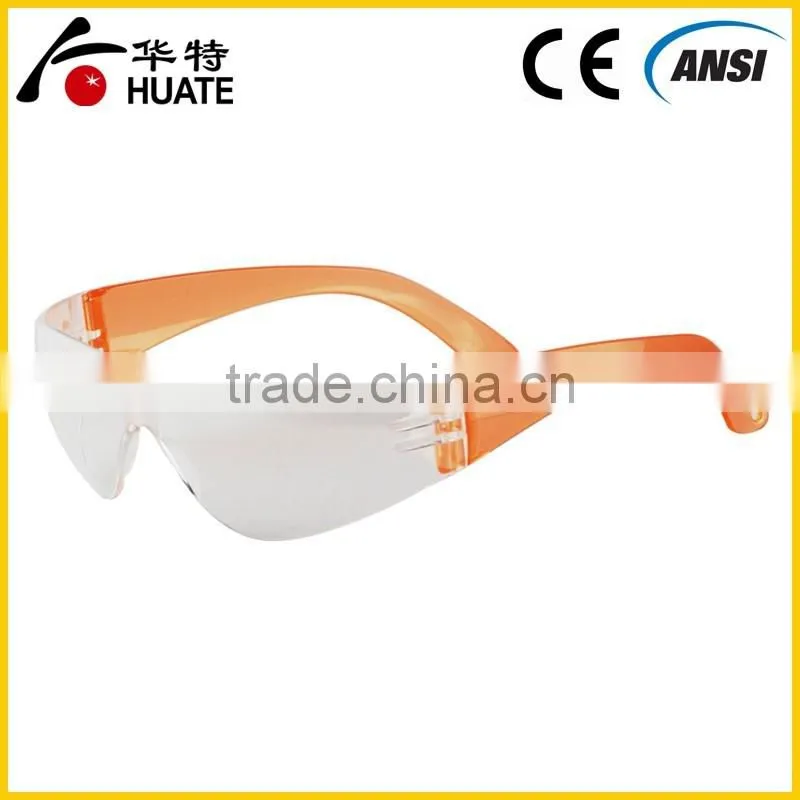 Custom colorful temple safety goggles eyewear glasses