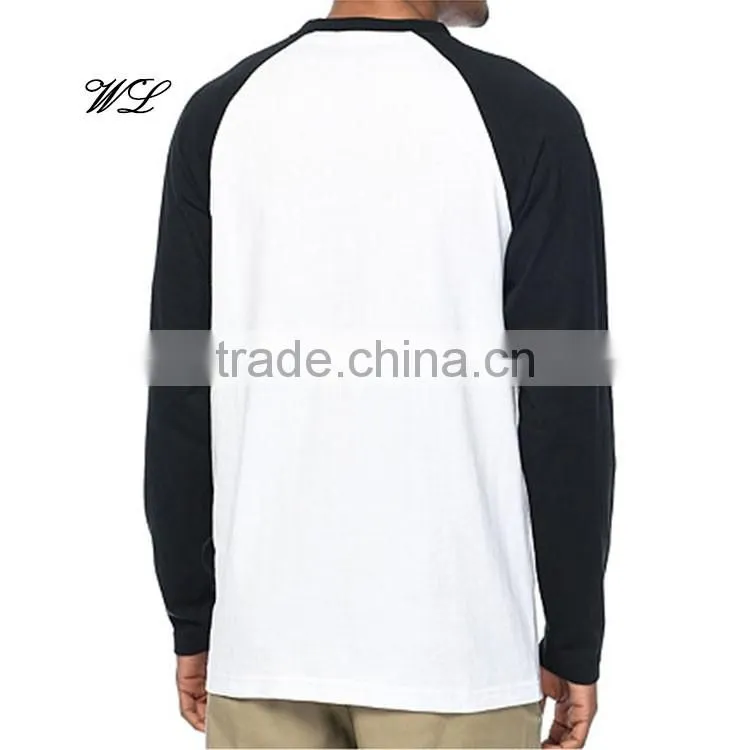 Latest Man t-shirt Blank Soccer Raglan 100% Cotton Bomber T-shirts
