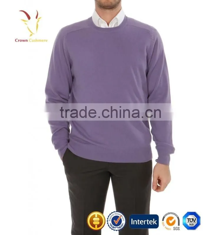 Hand Knitted Pullover Fashion Blended Knitting Men Sweater