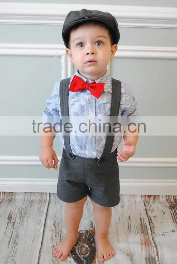 Suspender Shorts Vintage Adjustable Baby Boy Clothes Wholesale Children's Boutique Clothing