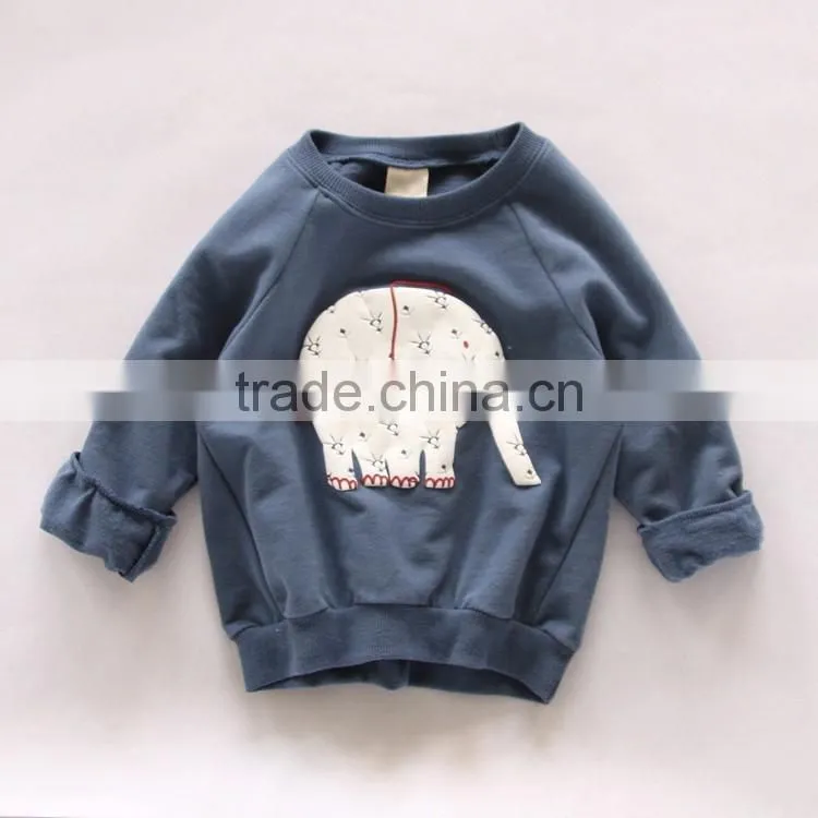 children clothing Kids elephant clothes girls boy pullover Hoodies Kids Long Sleeve spring autumn 2016 Hoodies