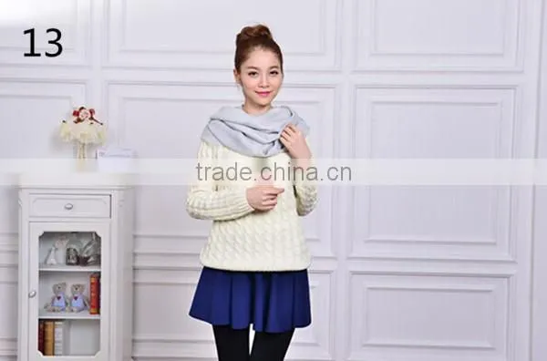 new design high quality 20color choice new solid acrylic material scarf women