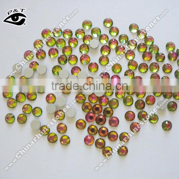 DMC rhinestone flat back non hotfix 6mm SS30 rainbow vitrail medium color for dress shoes