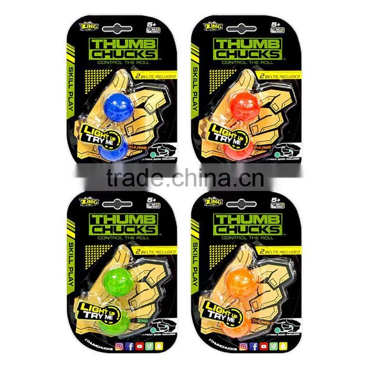 Hot Sell LED Fidget Toys Begleri ,Finger Yoyo Ball ,Thumb Chucks