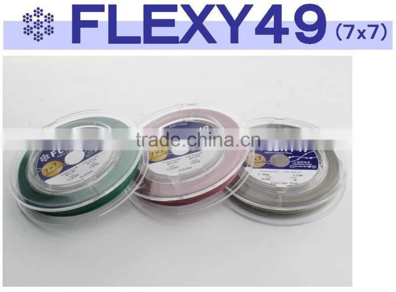Various sizes of flexible stainless steel wire for jewelry made in Japan