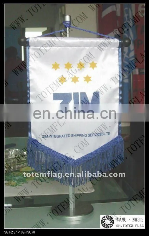 Table Flag With 2 Flag Stand , Stainless Steel Table Flag