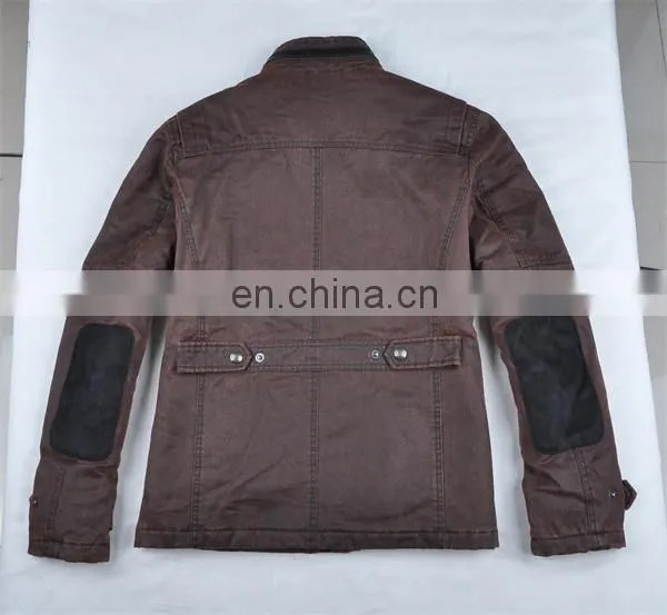 2015 New Leather Motorbike Men Denim Jackets