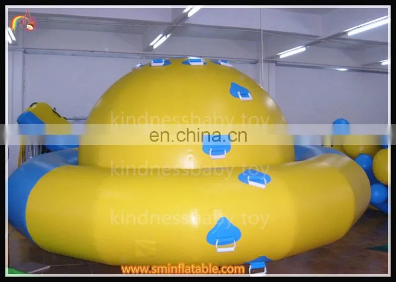 Top fun inflatable water park rotate,aqua floating rotating saturn,inflatable pools pizza float spinner