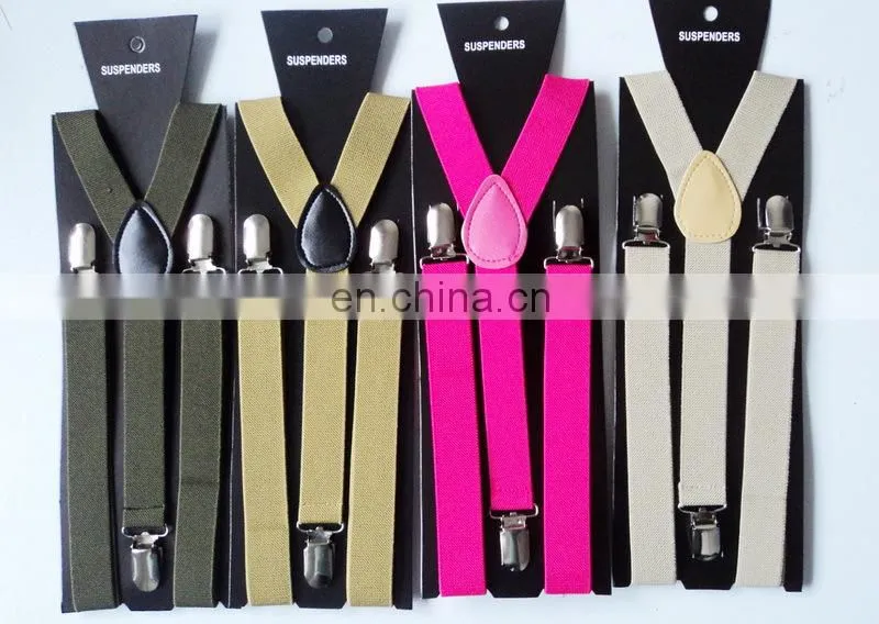 Hot pink neon colour spring suspender with cheap price