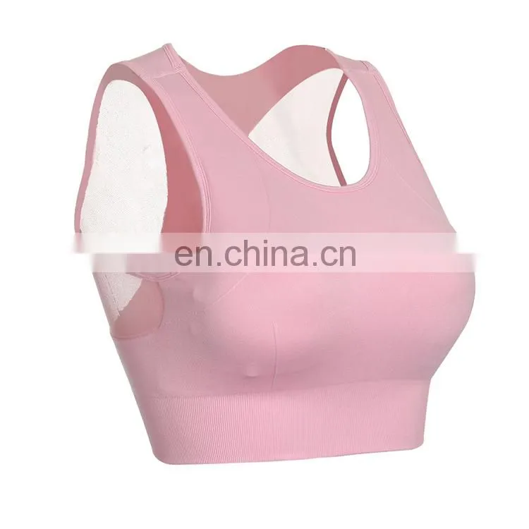 Oem Wholesale Women Push Up Pink Yoga Wear Sports Bra