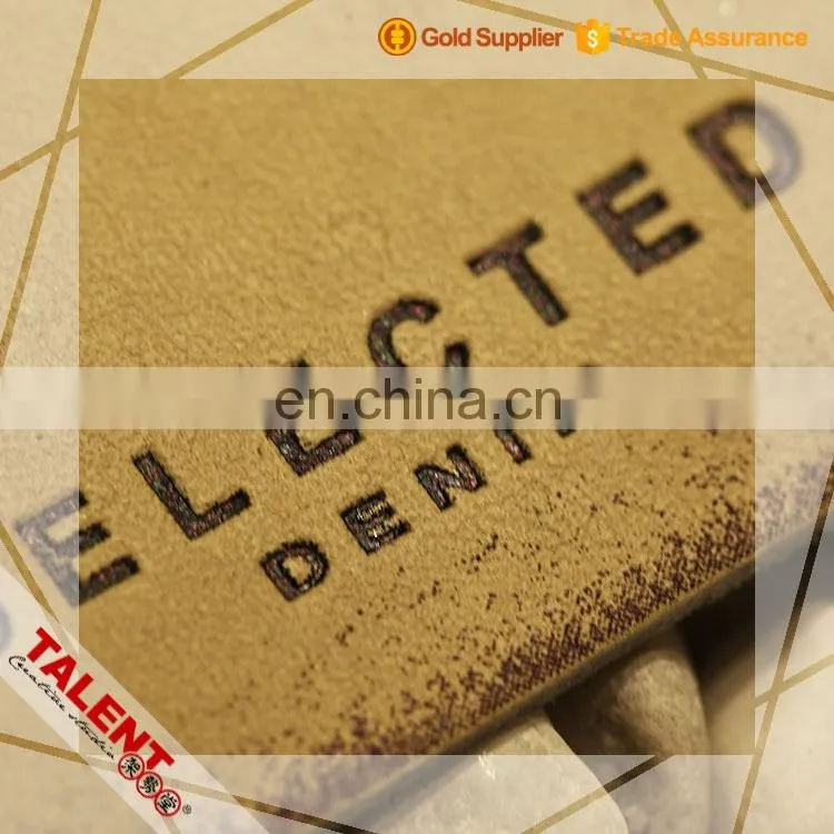 Custom Denim Hot Pressed Embossed Brand Name Genuine Brown Leather Label Patch