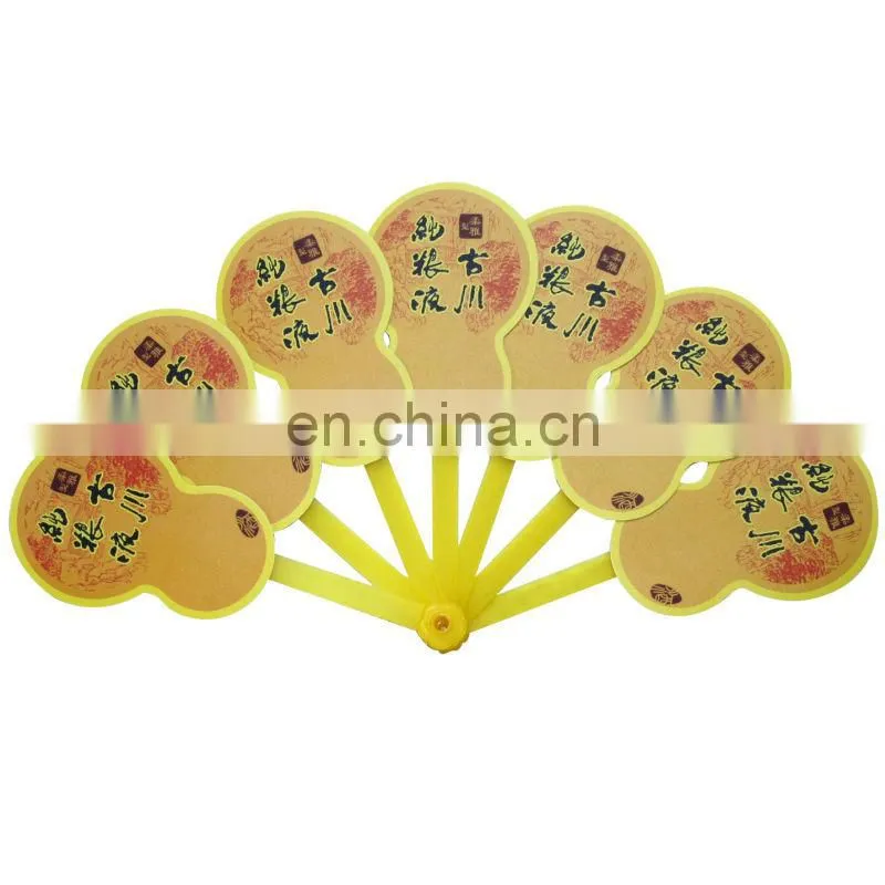 brands custom making plastic hand fan for advertisement gift