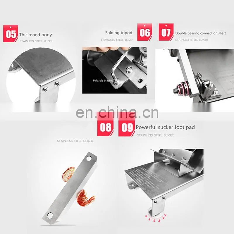 Mini Meat Slicer for home use /vegetable slicer/Small chicken beef lamb meat horizontal cutting machine slicer