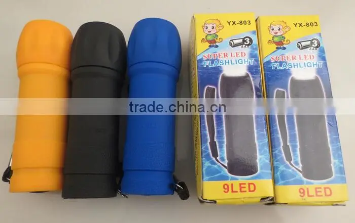 9led the cheapest plastic flashlight
