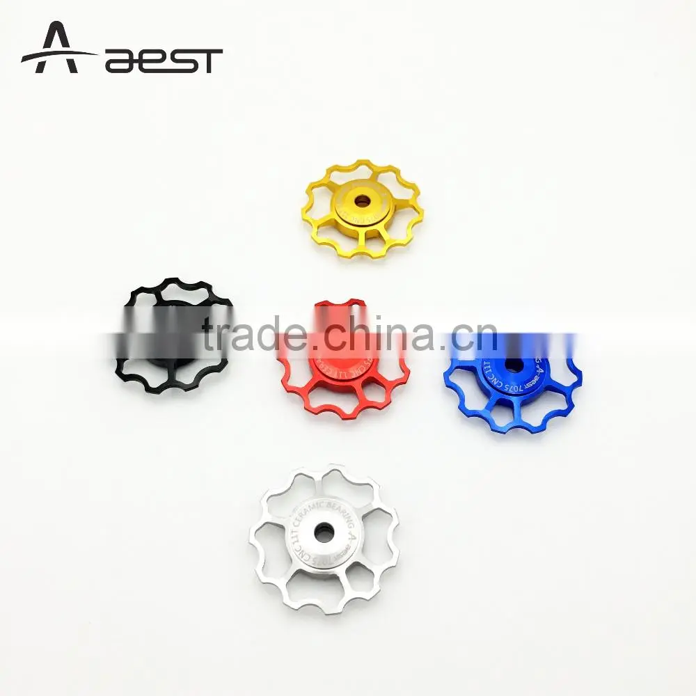 AEST CNC Bicycle guide pulley with ceramic bearing