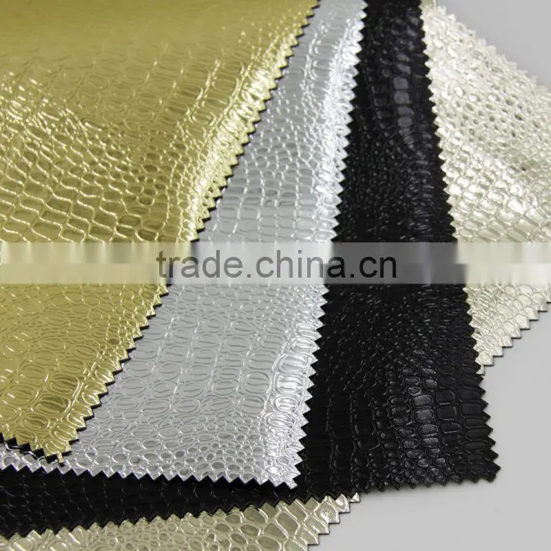 Shiny Embossing Faux Leather for Bags/Wallet