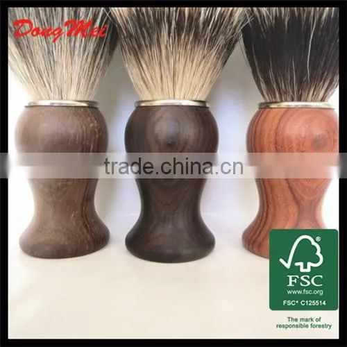 Sandalwood handle synthetic hair shaving brush
