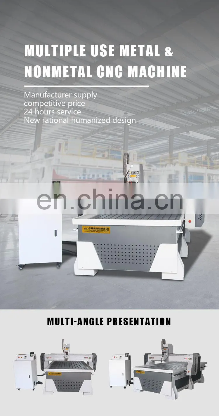 SENKE 2022 Factory Hot Sale 4*8 FT CNC Router Machine for Stainless Steel Copper Aluminum Plate Cutting