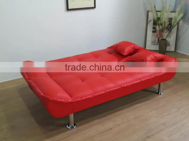 Home Furniture Modern Promotion Folding Leather Futon Sofa Bed Sleeper