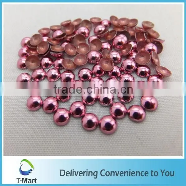 Lt.purple Korean Hot Fix Metal Dome Studs