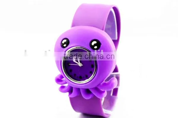 kids slap digital watches cartoon Octopus design slap watch alibaba china supplier