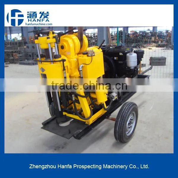HF130 high quality practical water well drilling rig 80m,100m,130m