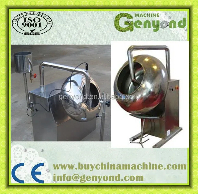 Chocolate Nut Sugar Coating Machine With Sprayer / Nuts Coating Machine With Sprayer/ Peanut Sugar Coating Machine for Sale