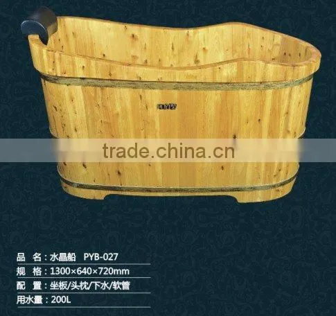 Cypress bathroom Crystal Boat wooden bathtub