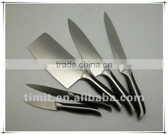 8pcs stainless steel solid handle good quality kitchen knife