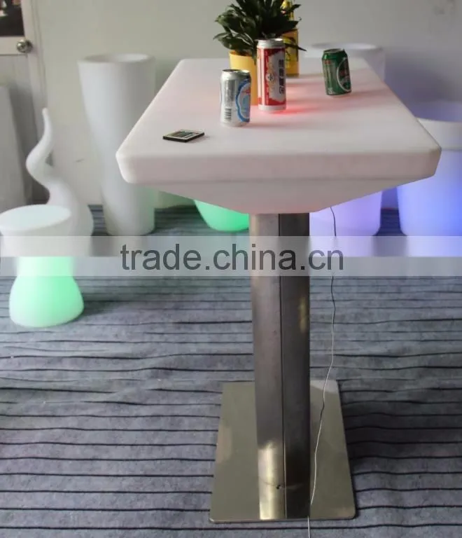 PE Plastic Big Bar Table with LED light and remote 120110E