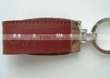 Fashional Leather USB flash drive with gift box for business gift