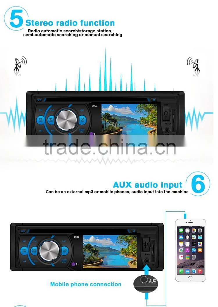 3'' car DVD player single din 1din auto dvd player for car