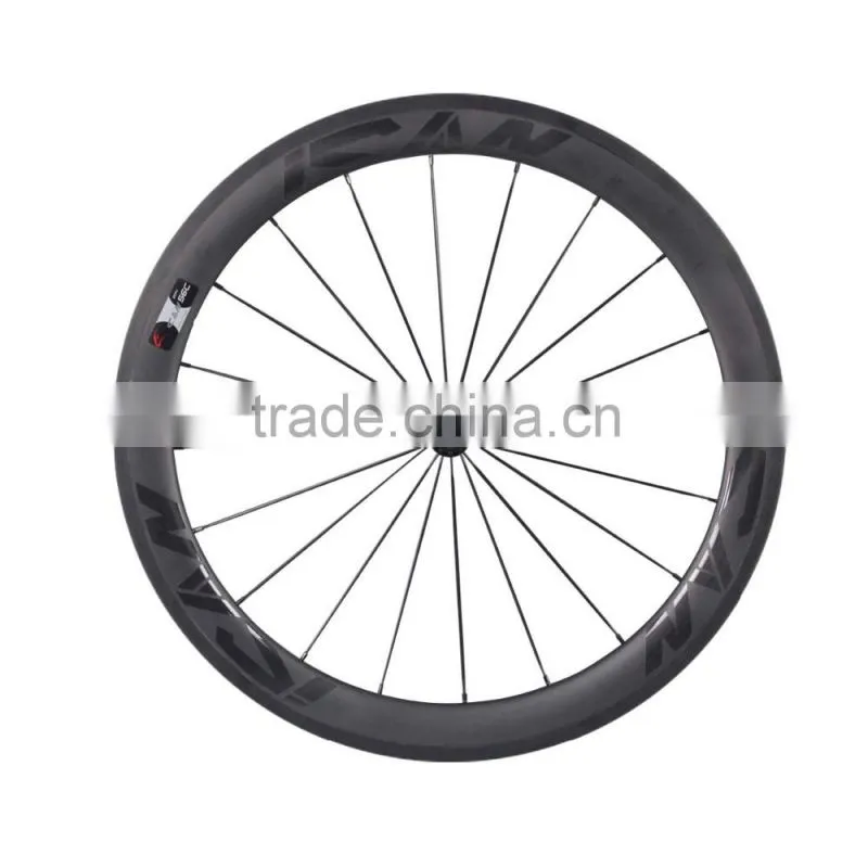 China suppliers OEM 700C carbon clincher tubeless ready 25mm width road rims road bike wheels