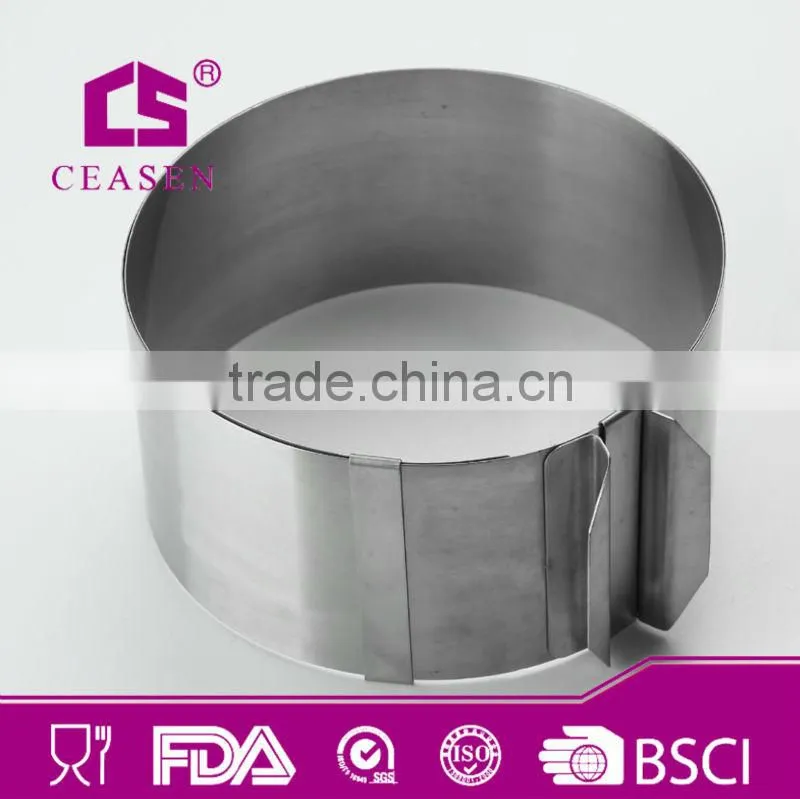 stainless steel heart shape mold extensible cake mold