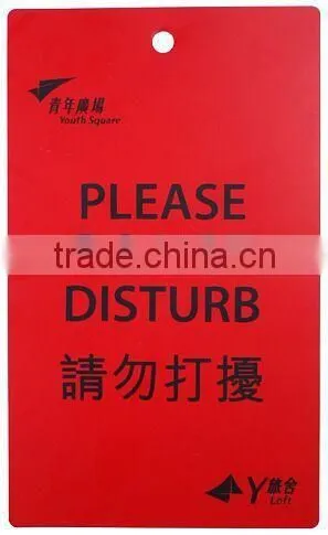 Custom Hotel Room Door Sign, Hotel Room Door Hanger Sign, Do Not Disturb Hotel Door Hangers