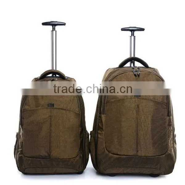 Hot selling cheap trolley laptop backpack with trolley