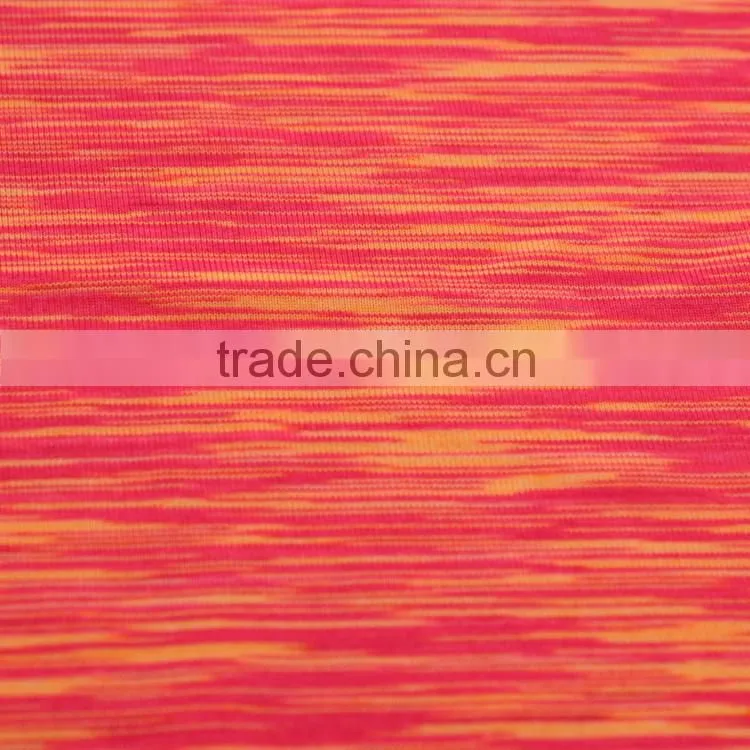 Very soft good quality yarn dyed poly elastane blend fabric for synthetic hair mullet headband