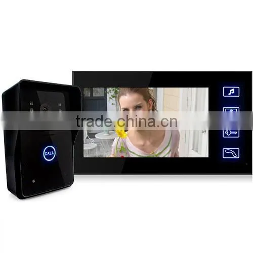 7" Wireless Video Door Phone Doorbell Intercom System With Ir Camera Rainproof US/UK/AU/EU Adapter
