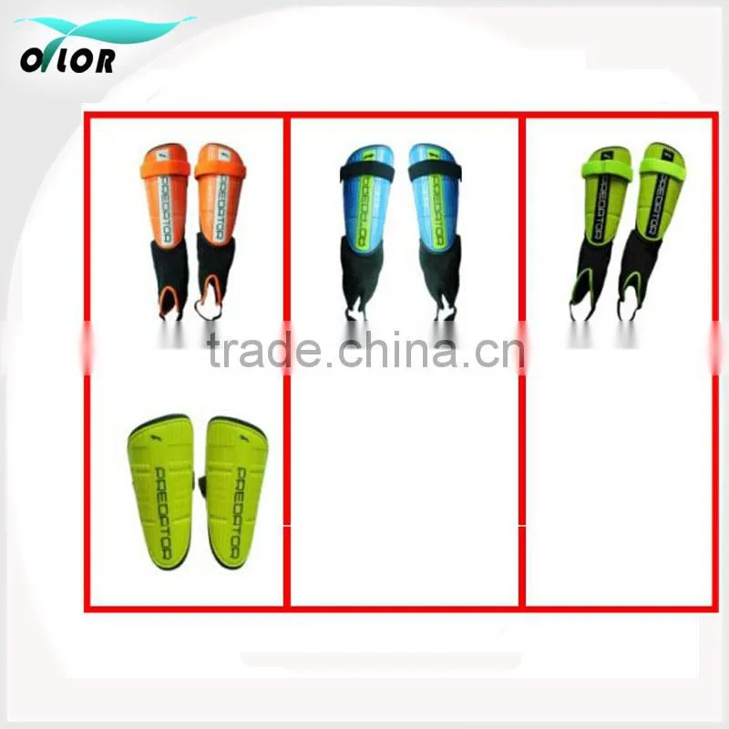 Elastic advanced football shin guard with elastic strap