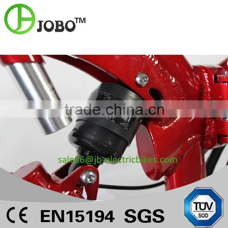 Full Suspension 20 Inch Folding Electric Bike 1:1 PAS System