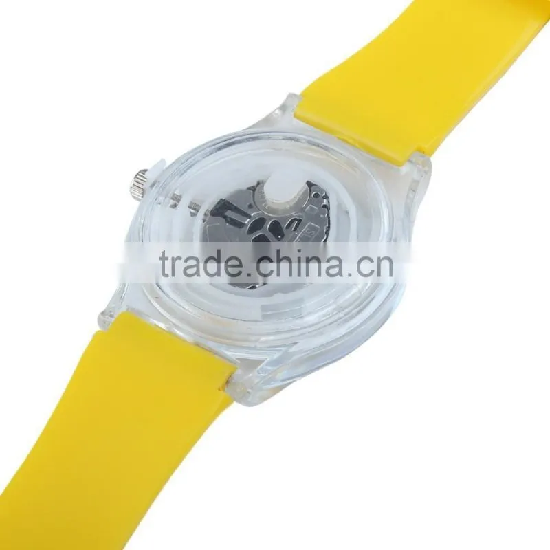 SL2035 Crystal Fruit Lemon Jelly Silicone Watches For Women Children Clock Plastic Girls Ladies Dress Wrist Watch Erkek Kol Saat
