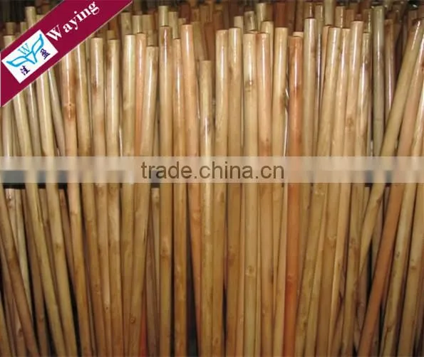 Long Straight Painted wooden mop stick handle