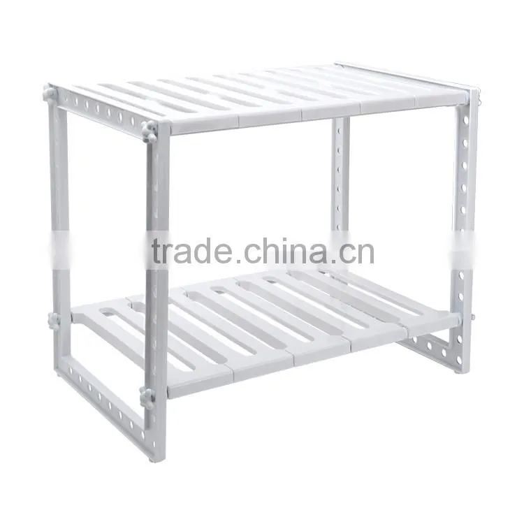 S/S+ABS 47(83)*30.5*40 Kitchen tools multifunctional storage rack/grocery rack/kitchen utensil drying rack