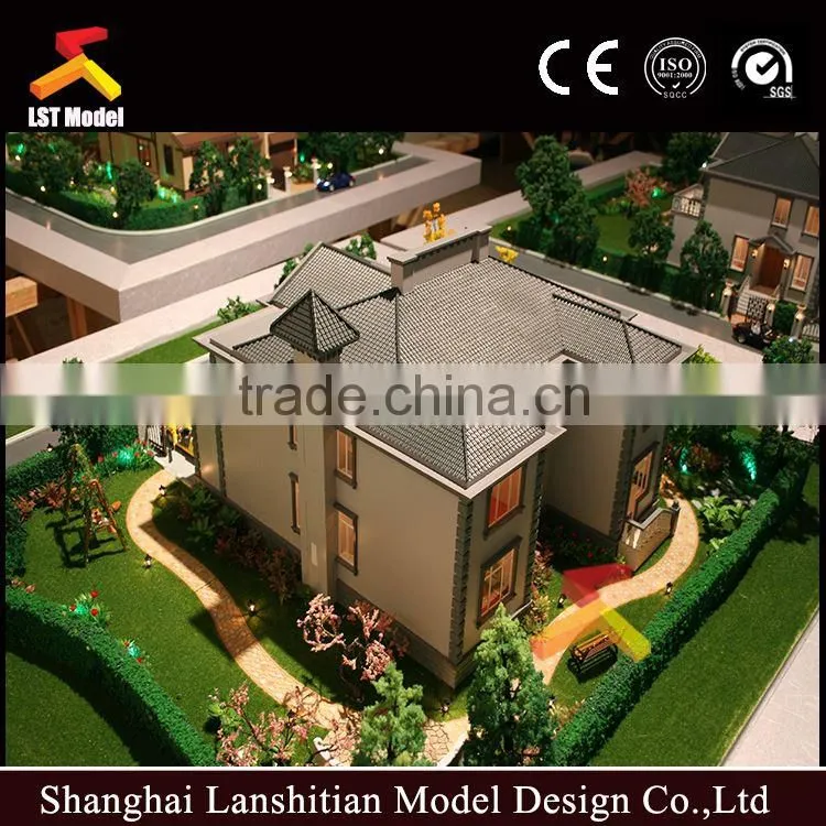 3D maquette architectural villa model