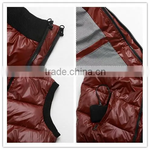 Custom Down Vest for Women and men,Heated Waterproof Down Vest